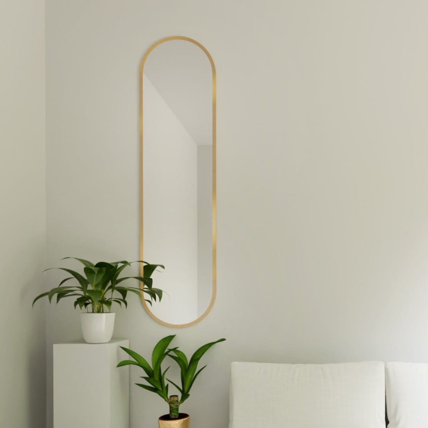 Baltica Design - Stensko ogledalo TINY BORDER 155x40 cm zlata