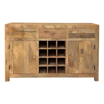 Barska omarica HINA 140x90 cm masiven les/mangovec