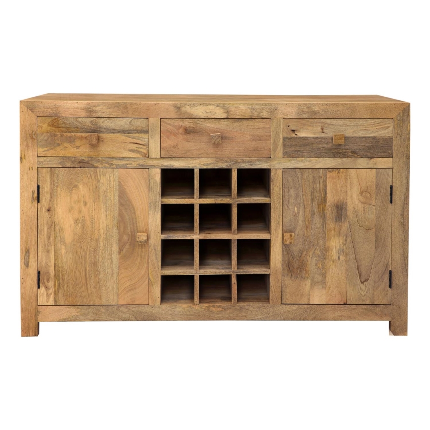 Barska omarica HINA 140x90 cm masiven les/mangovec