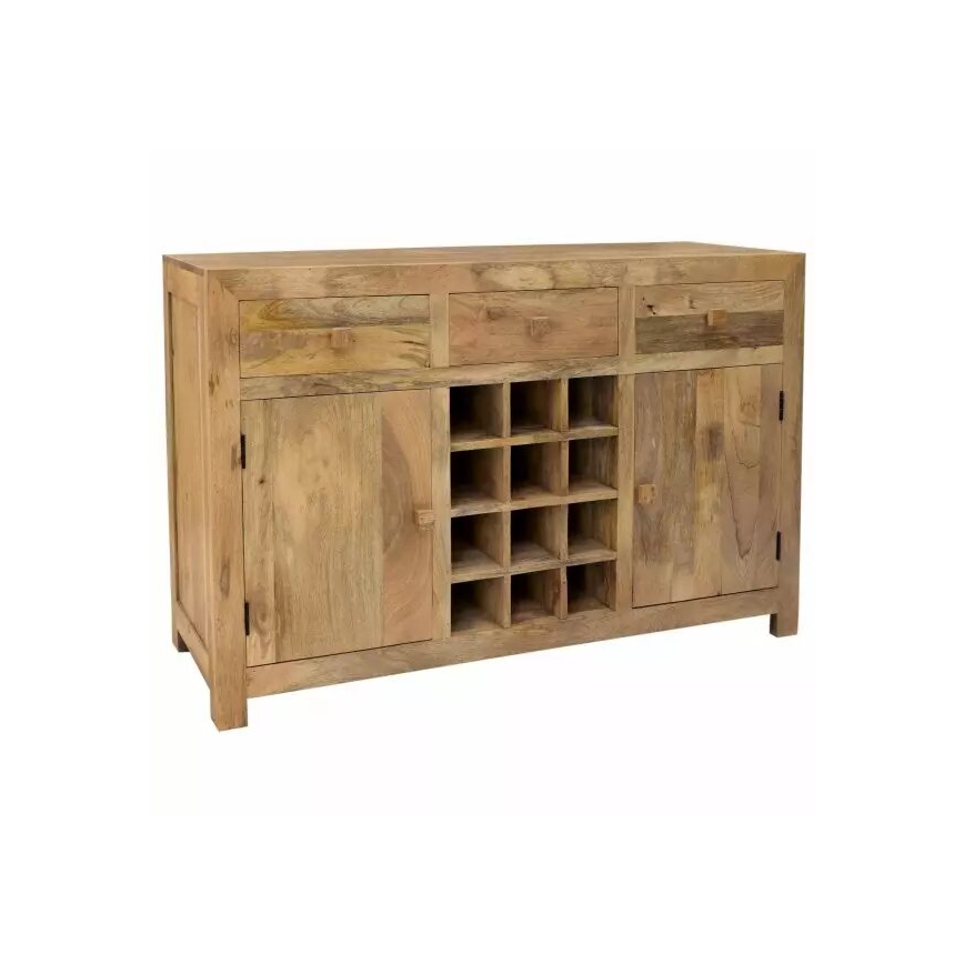 Barska omarica HINA 140x90 cm masiven les/mangovec