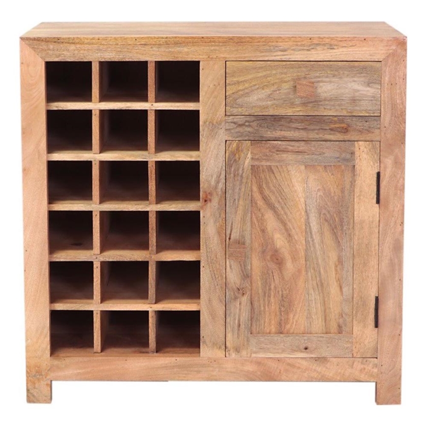 Barska omarica HINA 90x90 cm masivni les/mangovo drevo