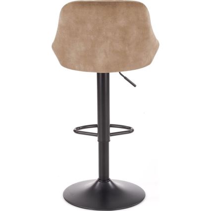 Barski stol 106x47 cm črna/rjava