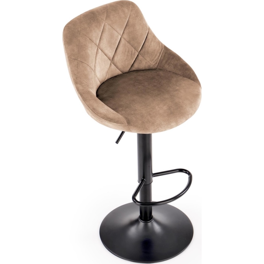 Barski stol 106x47 cm črna/rjava