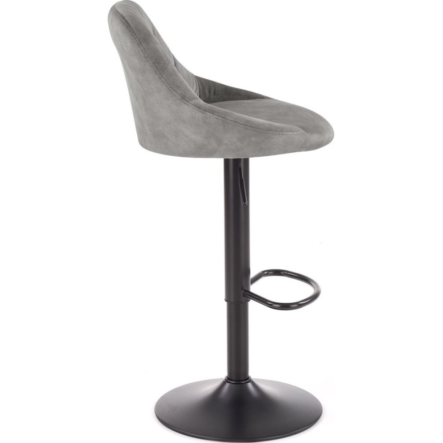Barski stol 106x47 cm siva/črna