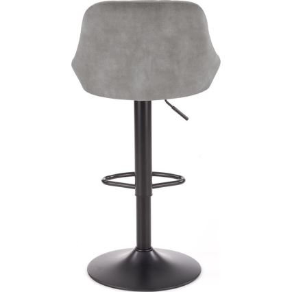 Barski stol 106x47 cm siva/črna