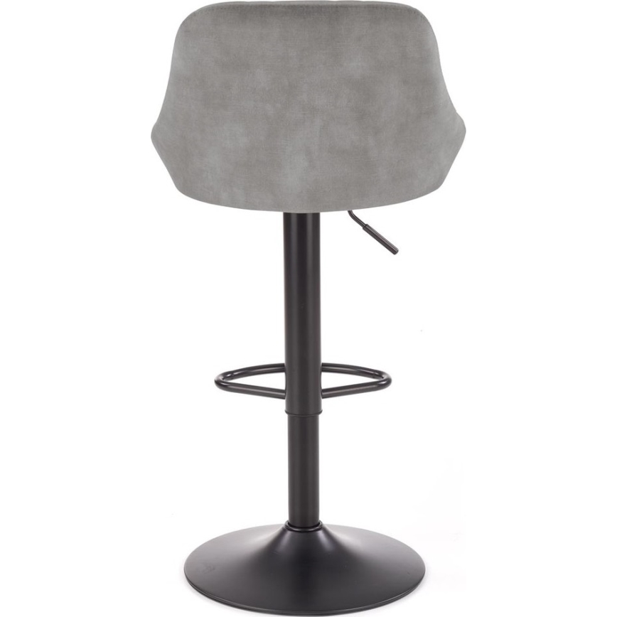 Barski stol 106x47 cm siva/črna