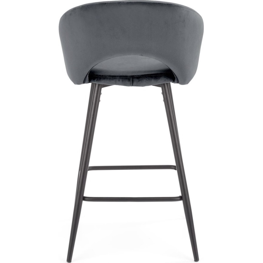 Barski stol 89x49 cm siva/črna