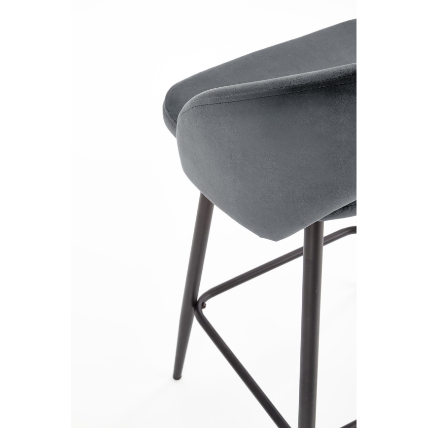 Barski stol 89x49 cm siva/črna