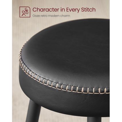 Barski stol LIOR, črn