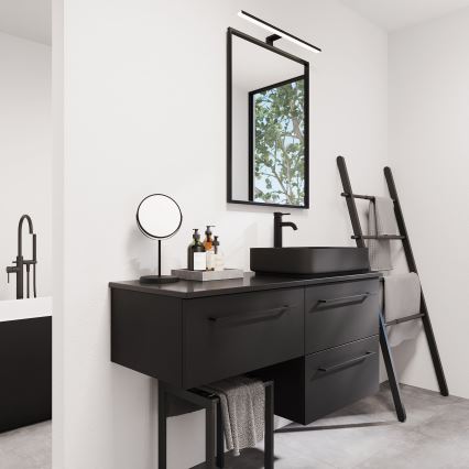 BATH DELUXE 01-060-05-02-00 - Kopalniško ogledalo BORGSTED 60x80 cm črna