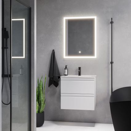 BATH DELUXE 01-060-07-58-00 - LED Kopalniško ogledalo z osvetlitvijo ozadja FORNAES LED/14,3W/230V IP44