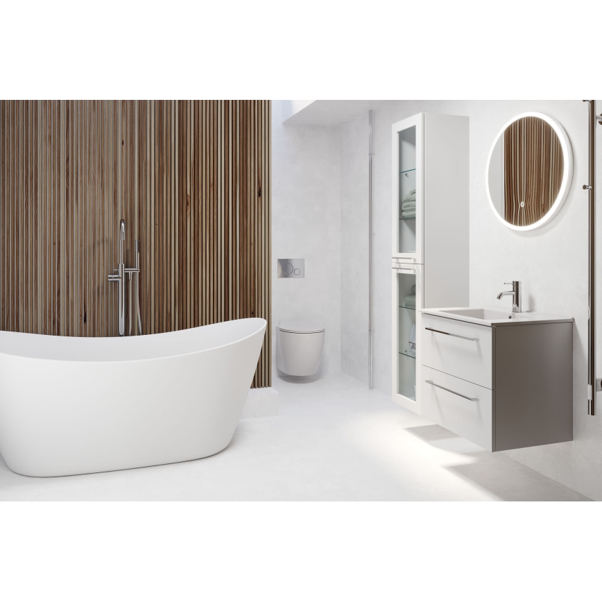 BATH DELUXE 01-060-08-58-00 - LED Kopalniško ogledalo z osvetlitvijo ozadja FORNAES LED/10,1W/230V IP44
