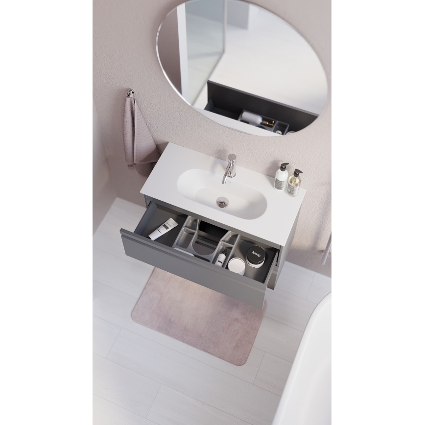 BATH DELUXE 01-080-00-58-00 - Kopalniško ogledalo NORDBORG pr. 80 cm