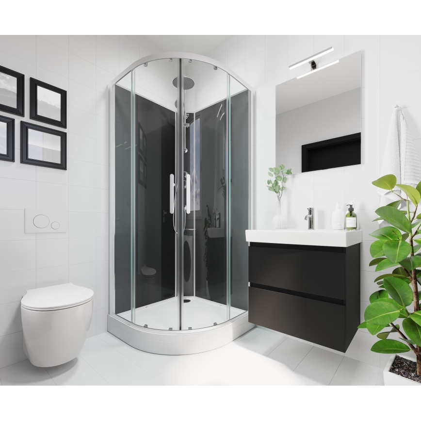 BATH DELUXE 01-080-01-58-00 - Kopalniško ogledalo NORDBORG 80x75 cm