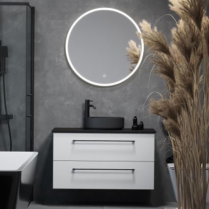 BATH DELUXE 01-080-08-58-00 - LED Kopalniško ogledalo z osvetlitvijo ozadja FORNAES LED/13,8W/230V IP44