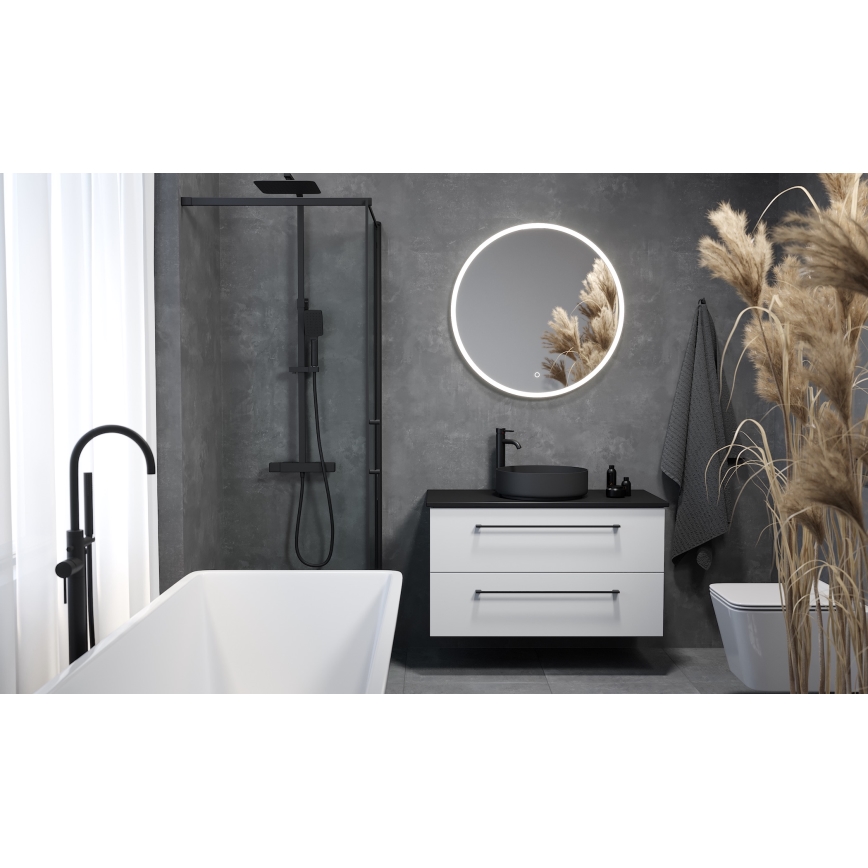 BATH DELUXE 01-080-08-58-00 - LED Kopalniško ogledalo z osvetlitvijo ozadja FORNAES LED/13,8W/230V IP44