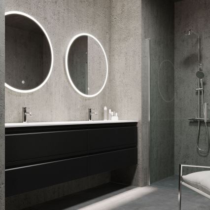 BATH DELUXE 01-080-08-58-00 - LED Kopalniško ogledalo z osvetlitvijo ozadja FORNAES LED/13,8W/230V IP44