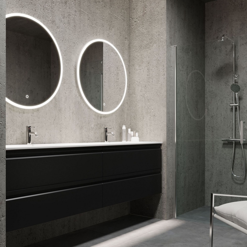 BATH DELUXE 01-080-08-58-00 - LED Kopalniško ogledalo z osvetlitvijo ozadja FORNAES LED/13,8W/230V IP44