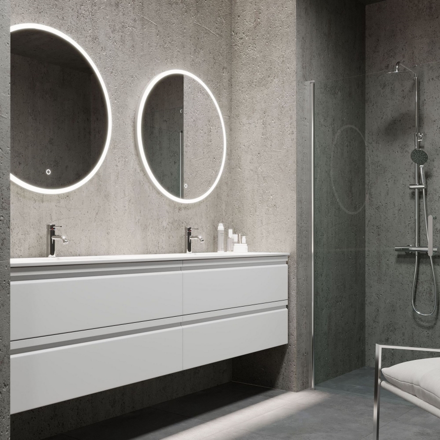 BATH DELUXE 01-080-08-58-00 - LED Kopalniško ogledalo z osvetlitvijo ozadja FORNAES LED/13,8W/230V IP44