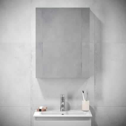 BATH DELUXE 02-050-63-01-01 - Kopalniško ogledalo v omari KENWOOD 65x50 cm mat bela
