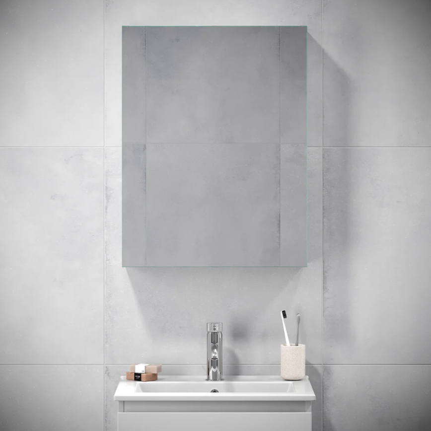BATH DELUXE 02-050-63-01-01 - Kopalniško ogledalo v omari KENWOOD 65x50 cm mat bela