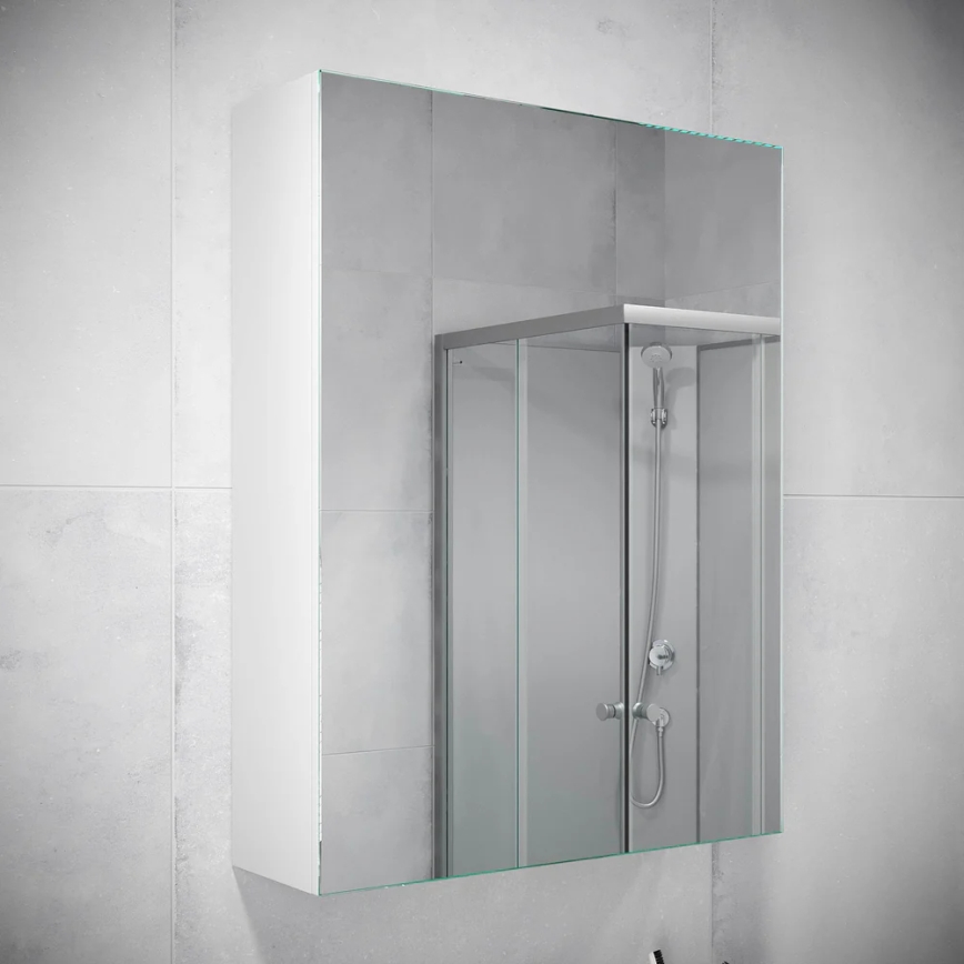 BATH DELUXE 02-050-63-01-01 - Kopalniško ogledalo v omari KENWOOD 65x50 cm mat bela