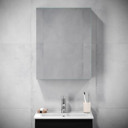 BATH DELUXE 02-050-63-02-01 - Kopalniško ogledalo v omari KENWOOD 65x50 cm mat črna