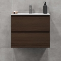 BATH DELUXE 03-060-64-84-01 - Kopalniška omarica z umivalnikom KENWOOD 61 cm oreh