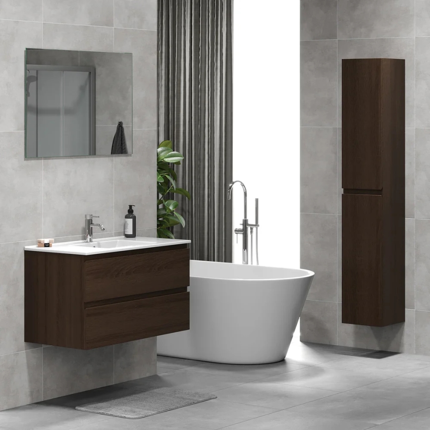 BATH DELUXE 04-030-64-84-01 - Kopalniška omarica KENWOOD 186 cm oreh
