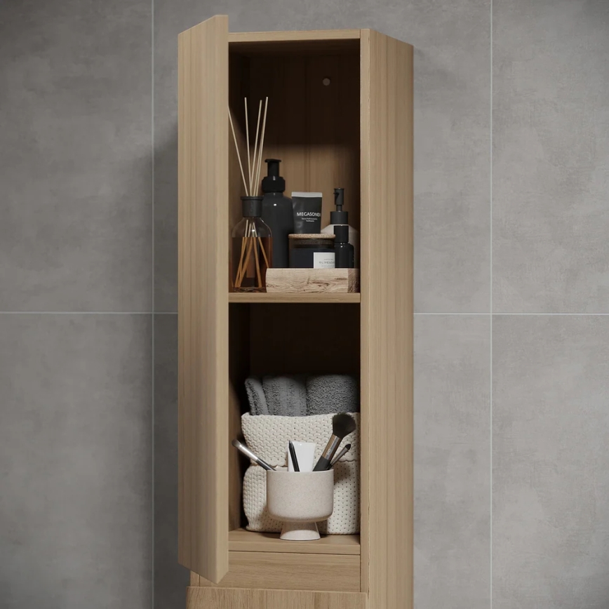BATH DELUXE 04-030-64-86-01 - Kopalniška omarica KENWOOD 186 cm hrast