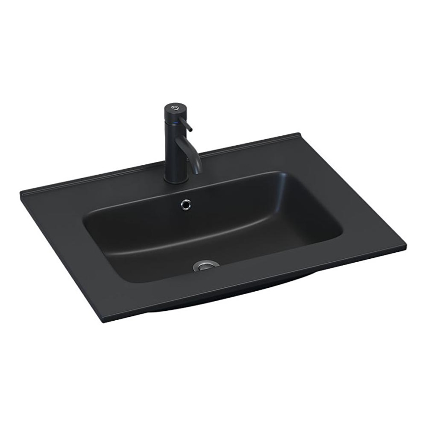 BATH DELUXE 06-060-27-02-00 - Vgradni umivalnik HYGE 61x46 cm keramika/črna
