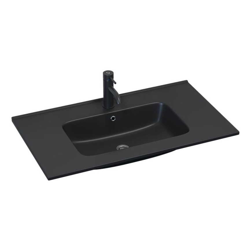 BATH DELUXE 06-080-27-02-00 - Vgradni umivalnik HYGE 81x46 cm keramika/črna