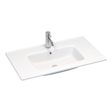 BATH DELUXE 06-080-27-11-00 - Vgradni umivalnik LILLESNAD 81x46 cm keramika/bela