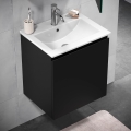 BATH DELUXE 09-050-63-02-01 - Kopalniška omarica z umivalnikom KENWOOD 51 cm mat črna