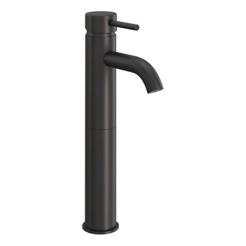 BATH DELUXE 28-005-02-02-00 - Pipa za umivalnik DRAGOR 29 cm mat črna