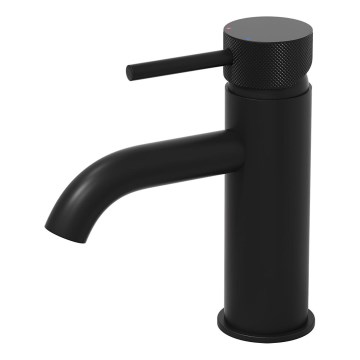 BATH DELUXE 28-005-03-02-00 - Pipa za umivalnik ANHOLT 15,6 cm mat črna
