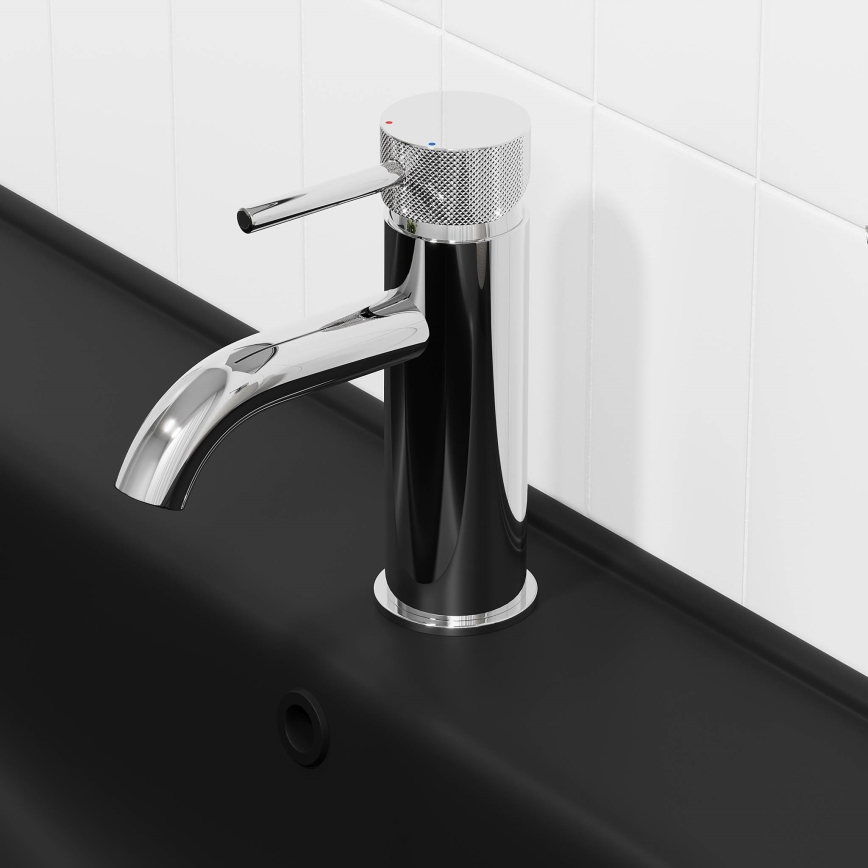 BATH DELUXE 28-005-03-60-00 - Pipa za umivalnik ANHOLT 15,6 cm sijajni krom