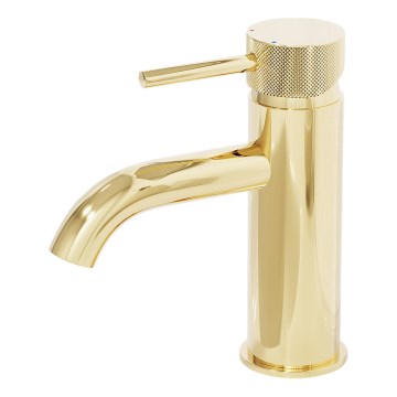BATH DELUXE 28-005-03-64-00 - Pipa za umivalnik ANHOLT 15,6 cm sijajni medenina