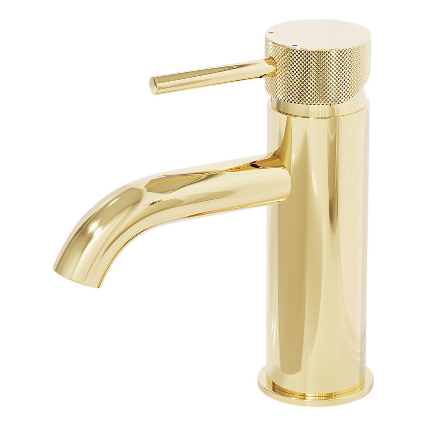 BATH DELUXE 28-005-03-64-00 - Pipa za umivalnik ANHOLT 15,6 cm sijajni medenina