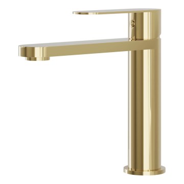 BATH DELUXE 28-017-02-64-02 - Pipa za umivalnik TARNBY 17,3 cm sijajni medenina
