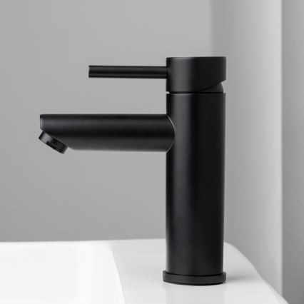 BATH DELUXE 28-017-03-02-02 - Pipa za umivalnik RINGSTED 17,8 cm mat črna