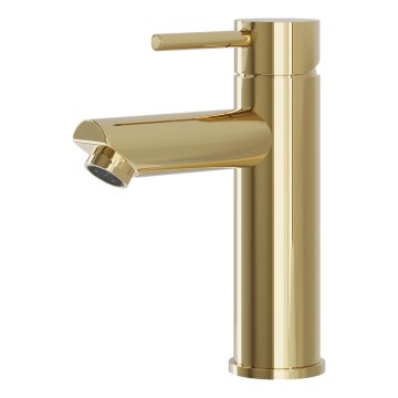 BATH DELUXE 28-017-03-64-02 - Pipa za umivalnik RINGSTED 17,8 cm sijajni medenina