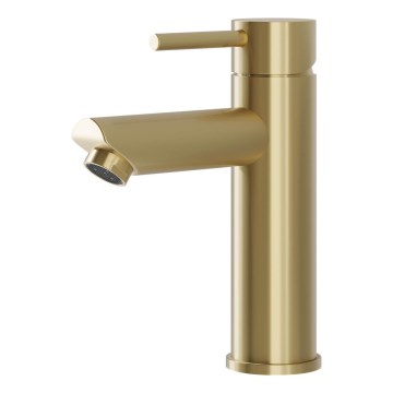 BATH DELUXE 28-017-03-70-02 - Pipa za umivalnik RINGSTED 17,8 cm brušena medenina