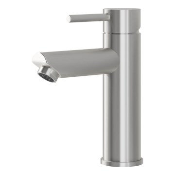 BATH DELUXE 28-017-03-71-02 - Pipa za umivalnik RINGSTED 17,8 cm brušena nerjaveče jeklo