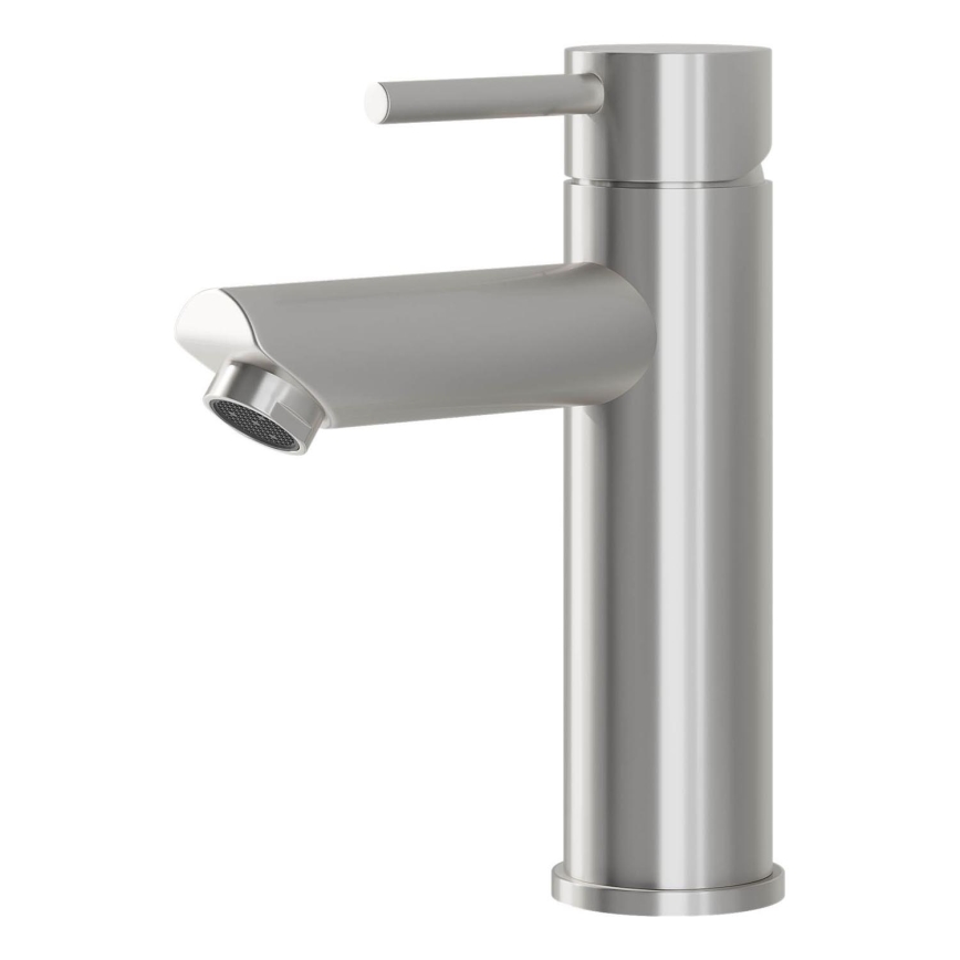 BATH DELUXE 28-017-03-71-02 - Pipa za umivalnik RINGSTED 17,8 cm brušena nerjaveče jeklo