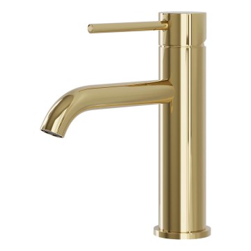 BATH DELUXE 28-018-01-64-02 - Pipa za umivalnik SOVANG 18,3 cm sijajni medenina