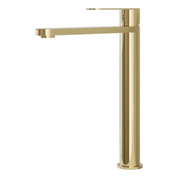 BATH DELUXE 28-027-02-64-02 - Pipa za umivalnik TARNBY 27,3 cm sijajni medenina