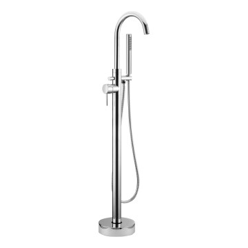 BATH DELUXE 28-114-01-60-00 - Prostostoječi kopalni set s pipo DRAGOR 116 cm sijajni krom