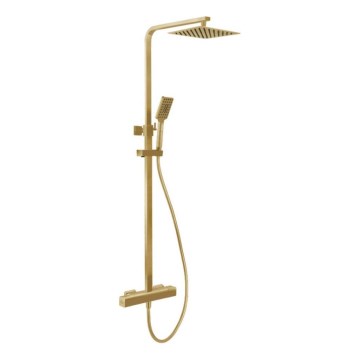 BATH DELUXE 31-120-06-70-00 - Tuš set s termostatsko pipo NAESBY brušena medenina