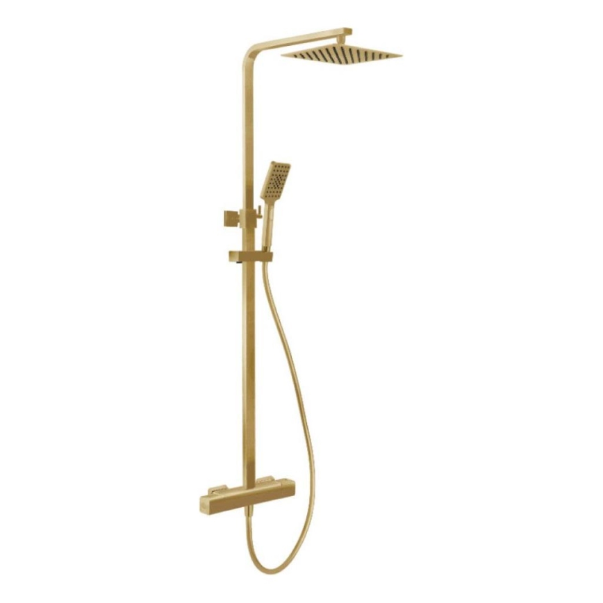 BATH DELUXE 31-120-06-70-00 - Tuš set s termostatsko pipo NAESBY brušena medenina